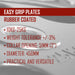 Rubber Coated Easy Grip Plates - Strength Shop
