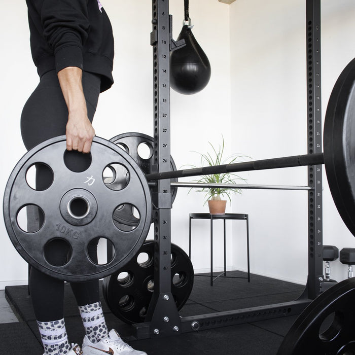 140KG Set - Rubber Coated Easy Grip Plates - Strength Shop