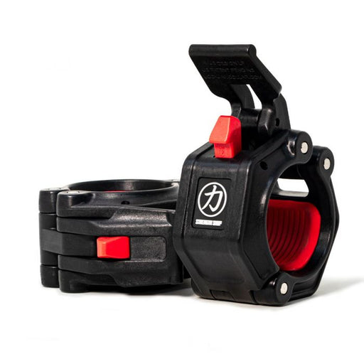 PRO 2 Olympic Flip Lock Collars by Lock Jaw, Black - Strength Shop
