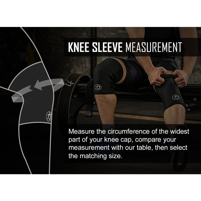 Double Ply Knee Sleeves, Black - 1 Pair - Strength Shop