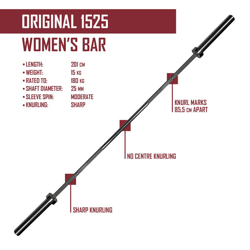 Original 1525 Women's Bar (B-WARE) - Strength Shop