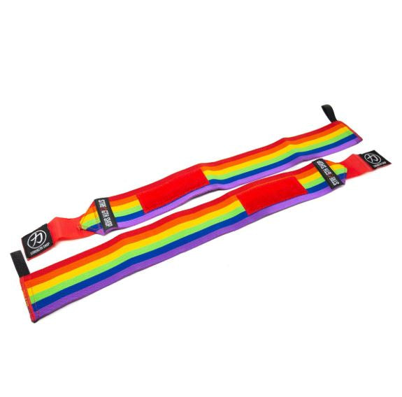Heavy Wrist Wraps, Rainbow  - IPF Approved - Strength Shop
