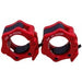Olympic Flip Lock Collars - Red (Pair) - Strength Shop