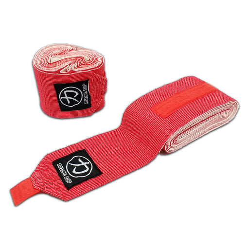 Olympic Weightlifting Style Knee Wraps - Red - Strength Shop