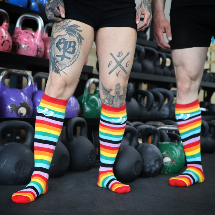 Strength Shop Rainbow Deadlift/Weightlifting Socks