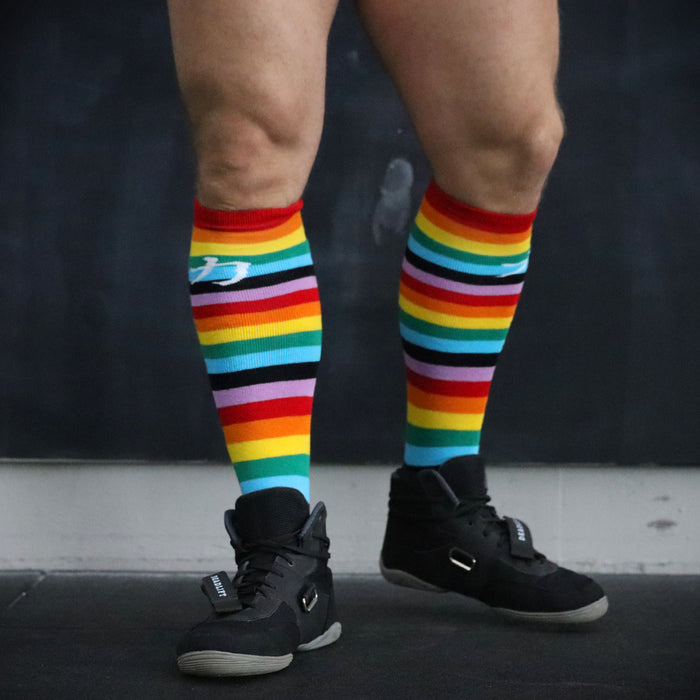 Rainbow Deadlift / Weightlifting Socks - Strength Shop