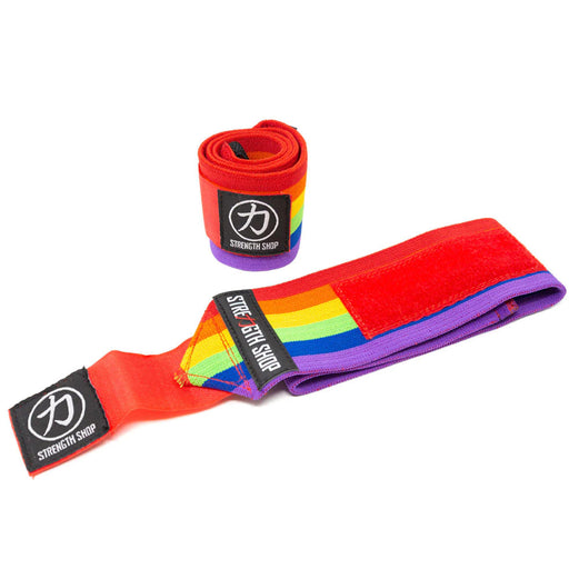Heavy Wrist Wraps, Rainbow  - IPF Approved - Strength Shop