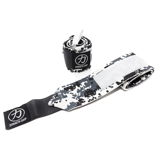 Heavy Wrist Wraps, Digital Camo, 60CM - IPF Approved - Strength Shop