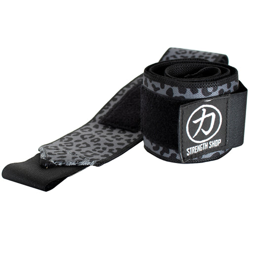 Light Wrist Wraps - Dark Leo Print - Strength Shop