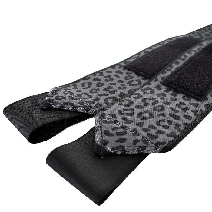 Light Wrist Wraps - Dark Leo Print - IPF Approved - Strength Shop