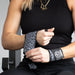 Light Wrist Wraps - Dark Leo Print - IPF Approved - Strength Shop