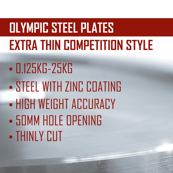 Powerlifting Steel Plates - Extra Thin - Strength Shop