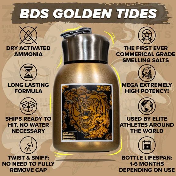 Z☠️NE Bear Down Steel Golden Tides - Dry Smelling Salt - Strength Shop