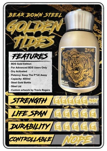 Z☠️NE Bear Down Steel Golden Tides - Dry Smelling Salt - Strength Shop